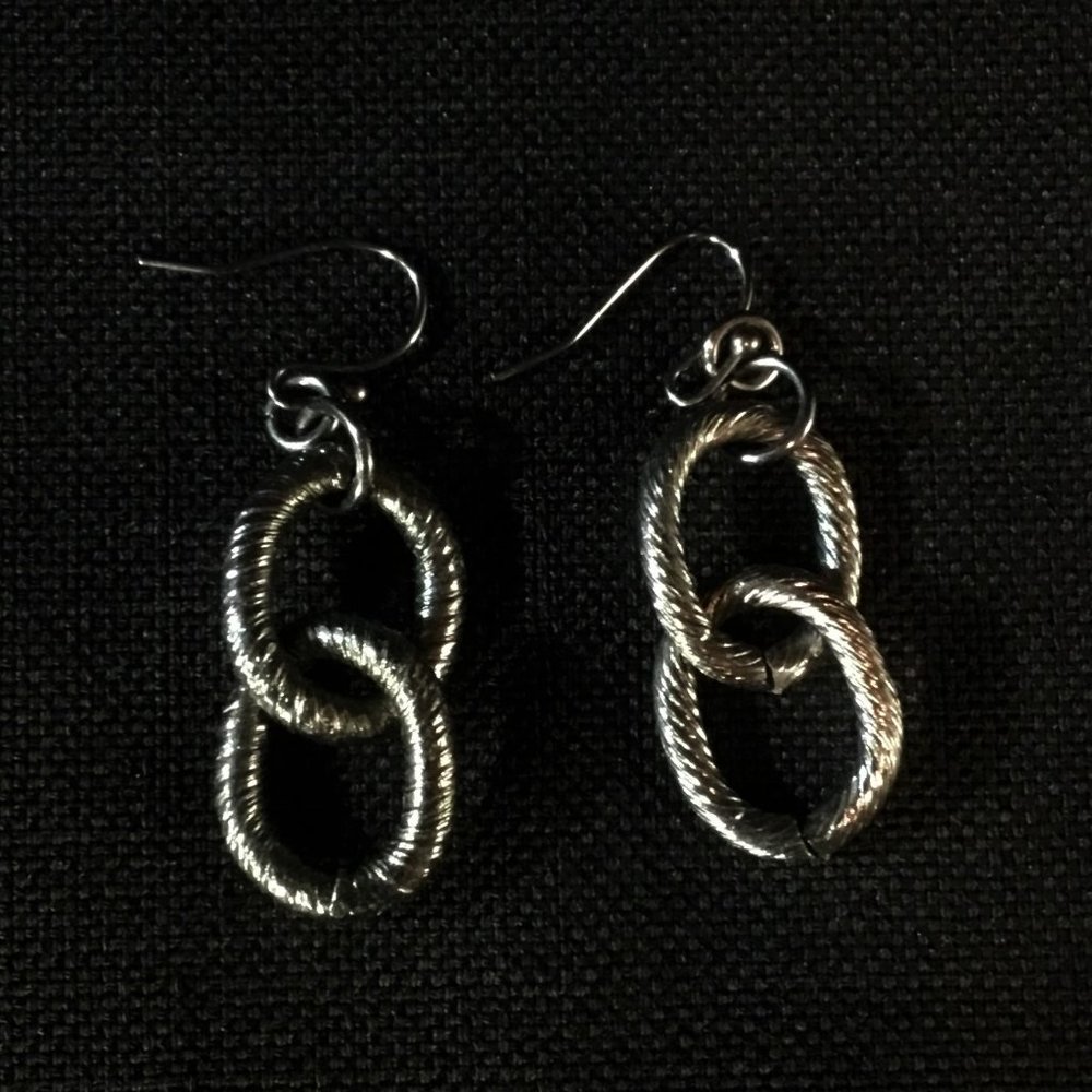 Edgy Black Earrings